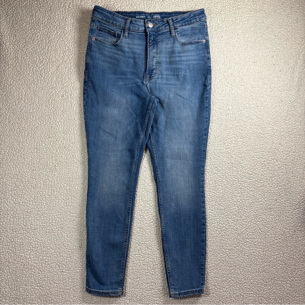 Old Navy High Rise Rockstar Super Skinny Secret Smooth Pockets Women 12 S Jeans